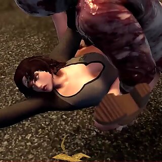 3D postavy videohry se pobavily 10 anální sexuální hratelností.