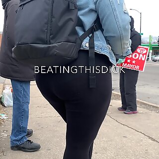 BUSTED!!! PHAT BOOTY BBW SEE THOUGH LEGGING
