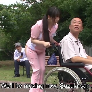 Subtitles bizarre Japanese half naked caregiver